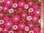 Large Daisey Printed Polycotton Fabric (Red)
