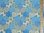 Hexagonal Patchwork Printed Polycotton Fabric (Blue)