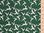 Xmas Reindeer Print Polycotton Fabric - Green