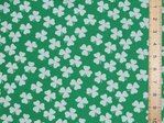 Shamrocks St. Patrick's Day Lucky Clover Polycotton Fabric
