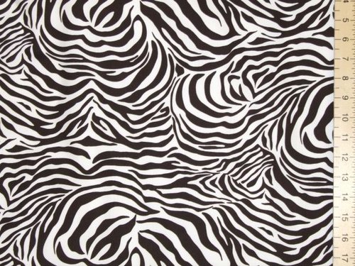 Zebra Printed Pure Cotton (B/w)
