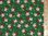 Santa Xmas Print Polycotton Fabric (Green)