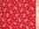 Gingerbread Xmas Print Polycotton Fabric (Red)