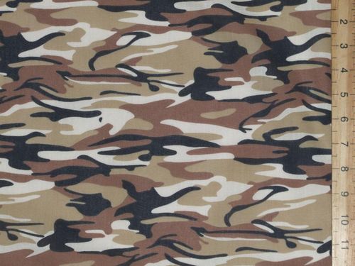 Camouflage Print Polycotton