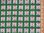 Mini Santa Xmas Printed Polycotton Fabric (Green)