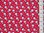 Xmas Snowman Polycotton Fabric (Red)