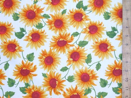 Sunflower Print Pure Cotton