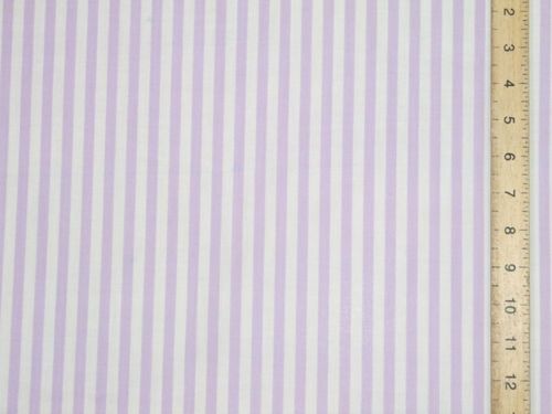 Polycotton Stripes - Lilac