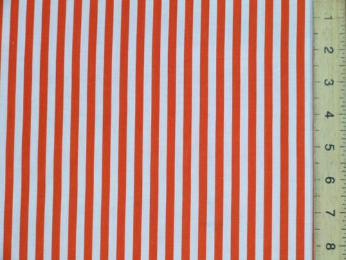 Polycotton Stripes - Orange