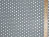 Star Printed Polycotton Fabric - Grey