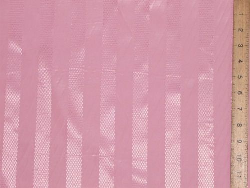 Self Print Stripe Crepe Fabric - Pink