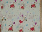 Extra Wide Teddy Printed Polycotton 90" wide (sheeting) [Cream]