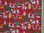 A Busy Christmas Polycotton - Red