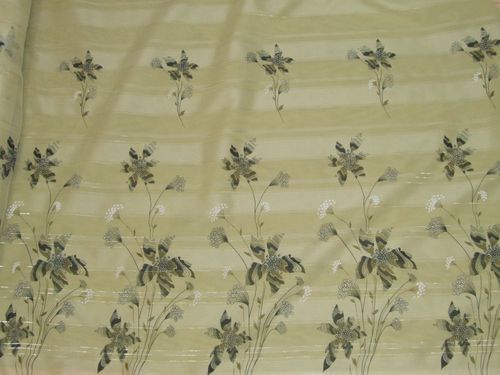Georgette Fabric with large border design