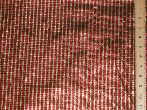 Stripe Matallic Lame Fabric