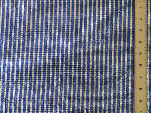 CLEARANCE: Stripe Matallic Lame Fabric
