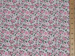 Pretty Floral Polycotton Fabric (Pink)