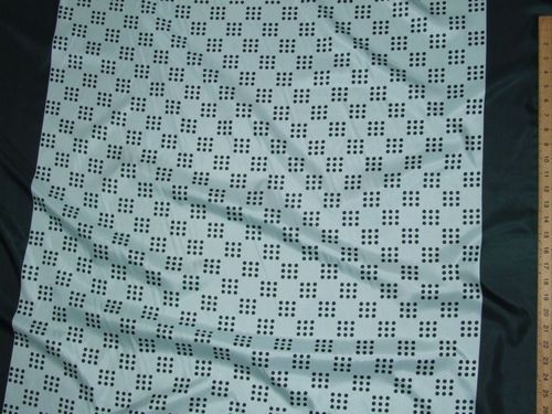 Printed Sateen-Crepe Fabric with border