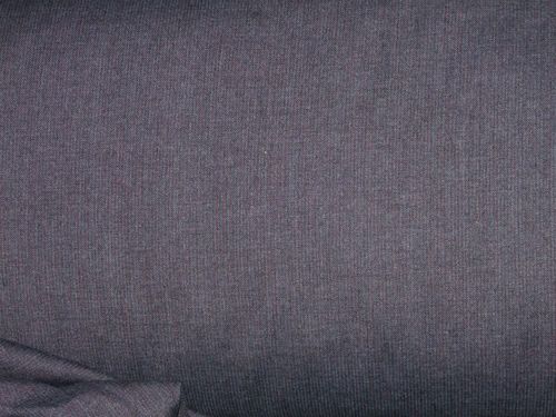 CLEARANCE: Red on Grey Pin Stripe Suiting 60" wide - SAVE 50%