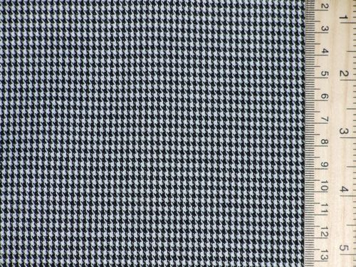 CLEARANCE: Black and White Small Dogtooth 56" wide - SAVE 50%